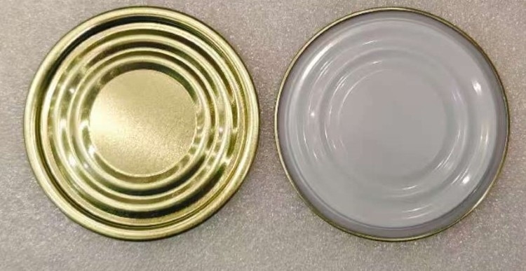 214D 70 mm Unterseite Außenseite goldene Innenseite weiß für Getränke und Obstdosen
