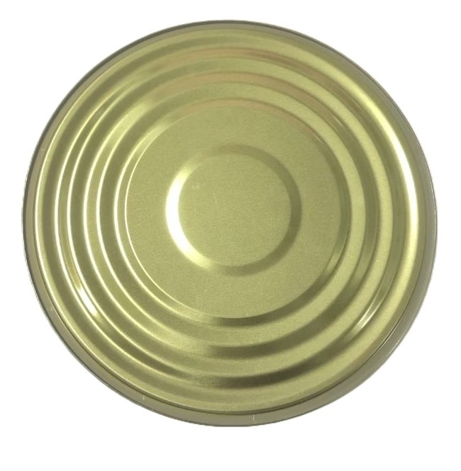 Lebensmittelverpackung Blechdosendeckel 153mm Durchmesser 603D Unteren Ende Goldlack BPANI