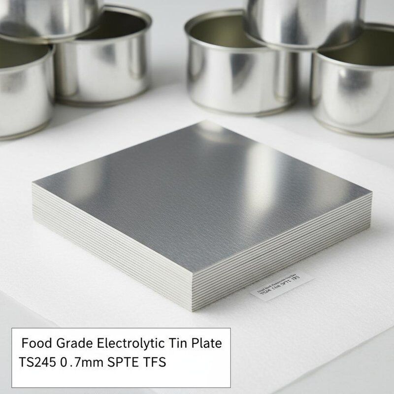 Elektrolytische Zinnplatte für Lebensmittel mit hellen Oberflächen TS245 0,17 mm SPTE TFS für Lebensmittelkonserven
