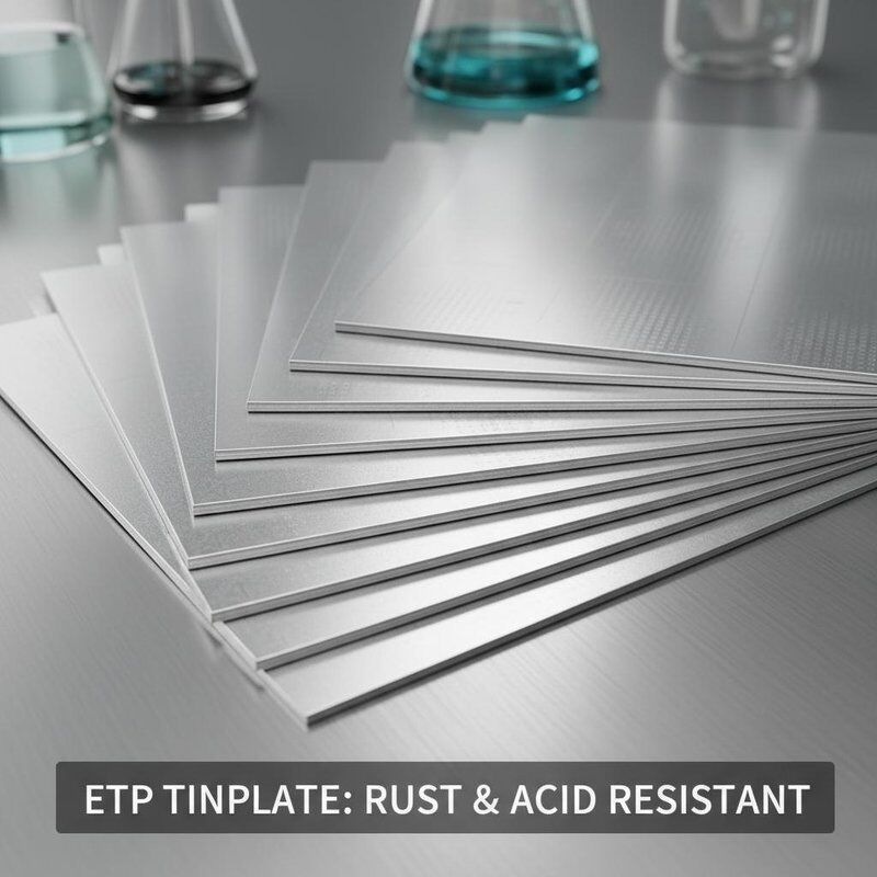 Rost- und Säurebeständige elektrolytische Zinnplatte ETP Zinnplatte mit einer Dicke von 0,14 mm bis 0,47 mm